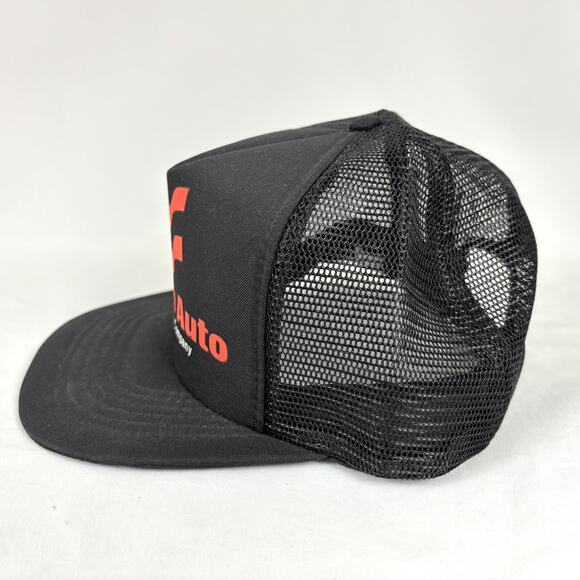 Vintage Western Auto Supply Company Trucker Snapback Hat Cap Mesh Black - Picture 3 of 5